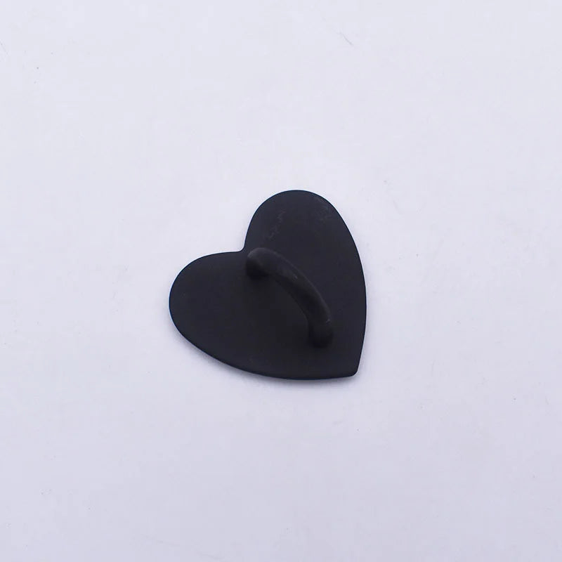 Self Adhesive Metal Heart Phone Charm Holder Mobile Phone Case Finger Ring Stand Hooks Buckle Charms Clasp Accessories
