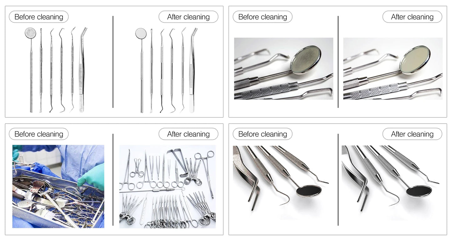 2L Ultrasonic Cleaner 40kHz 35/60W with Degas Household Cleaning Machine for Jewelry, Eyeglasses, and Small Parts