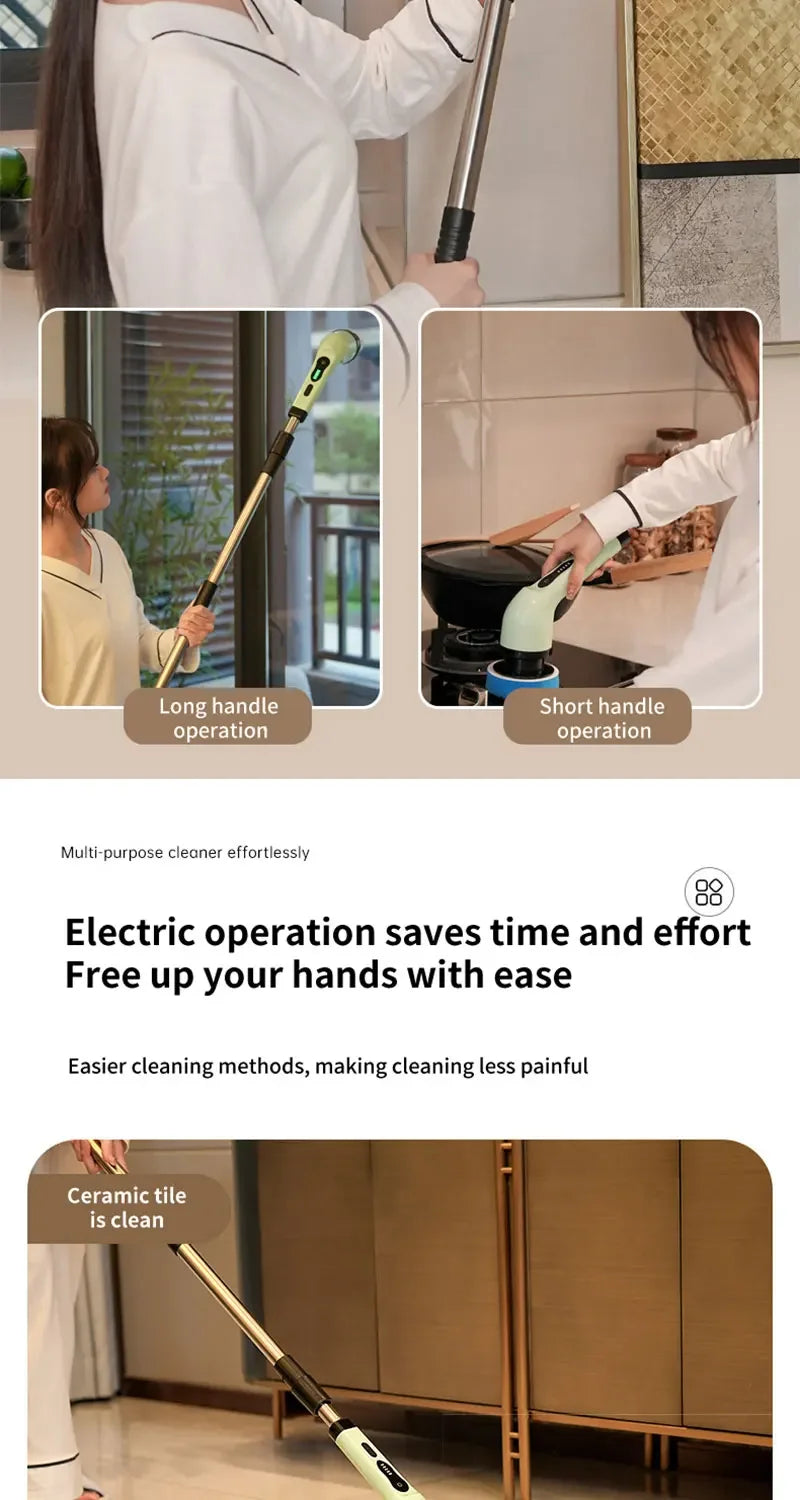 2026 new Wireless Electric Cleaning Brush Bathroom Window Kitchen Automotive Multifunctional Household Rotating Cleaning Machine