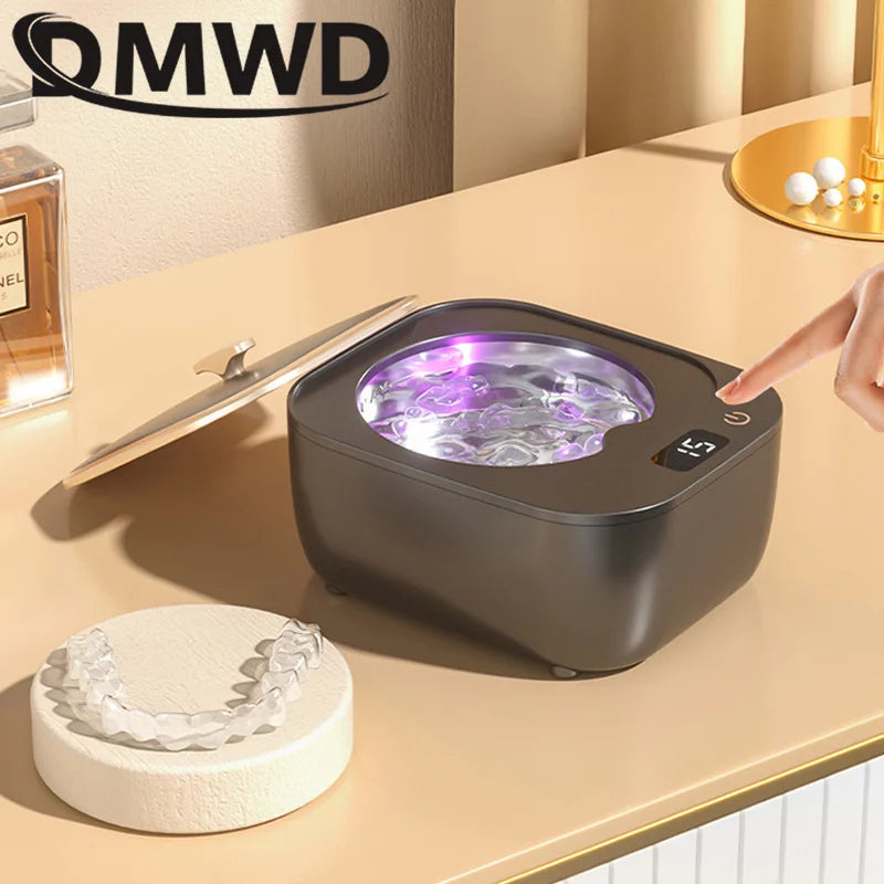Braces Ultrasonic Cleaner Ultrasound Sonic Wave Cleaning Machine Glasses Jewelry Watch Denture Washer Bath Tank Basket 100V-240V