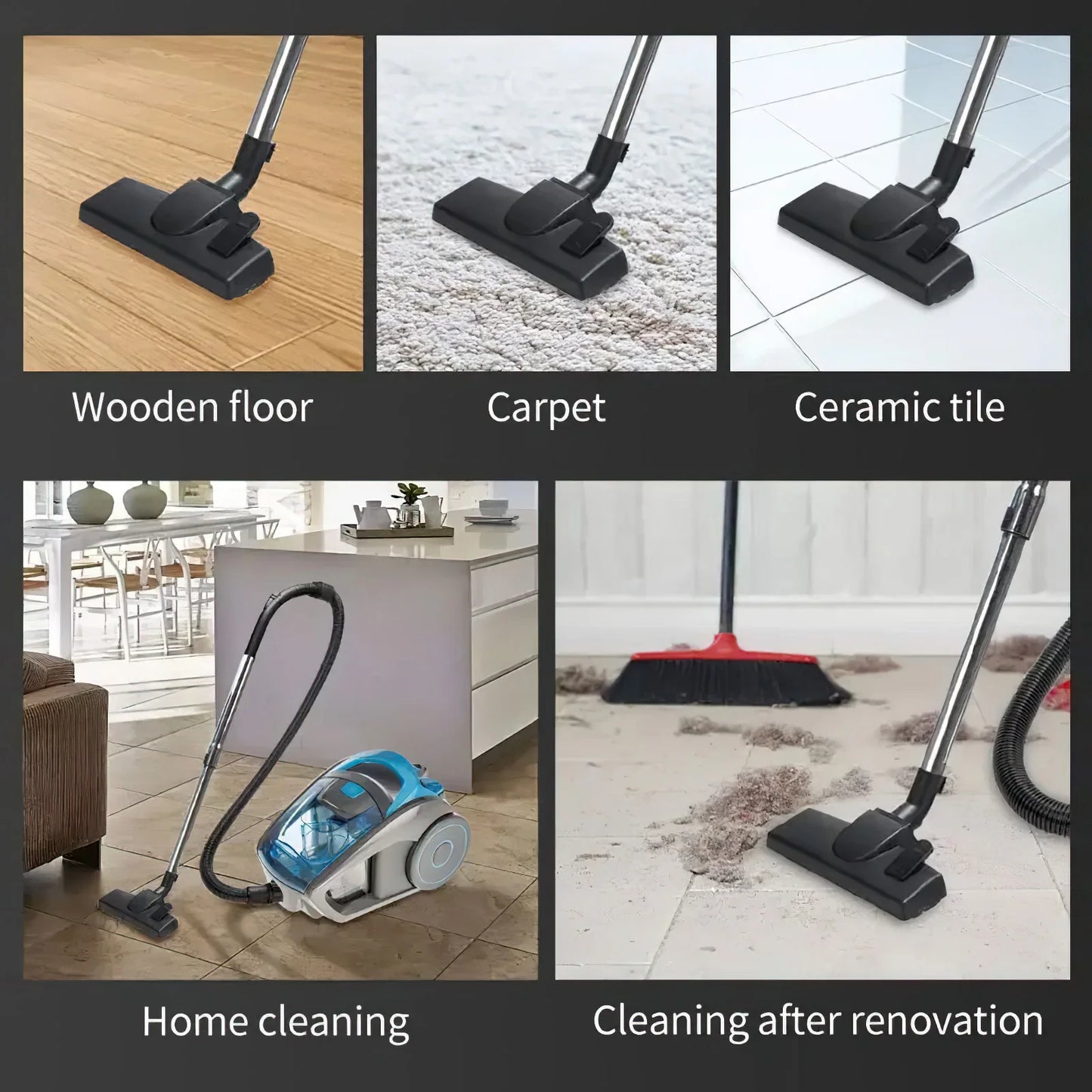 2800W Powerful Vacuum Cleaner15000PA Strong Suction for Deep Cleaning,Multi-Surface Dust/Debris Removal, Compact Design for Home