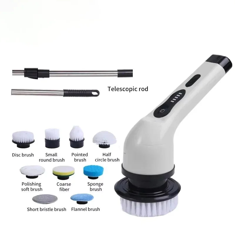 2026 new Wireless Electric Cleaning Brush Bathroom Window Kitchen Automotive Multifunctional Household Rotating Cleaning Machine