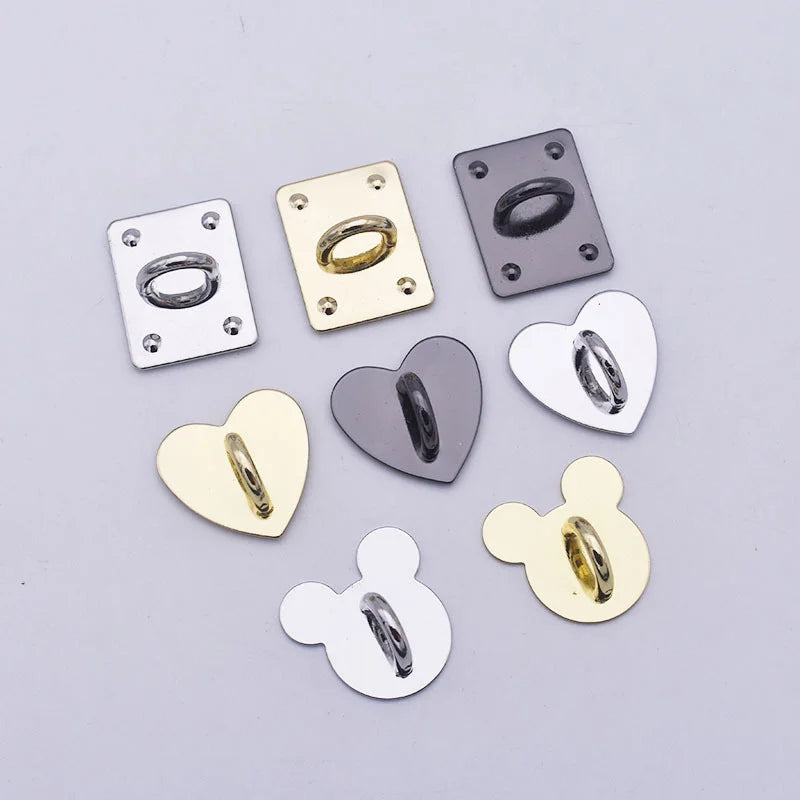 Self Adhesive Metal Heart Phone Charm Holder Mobile Phone Case Finger Ring Stand Hooks Buckle Charms Clasp Accessories