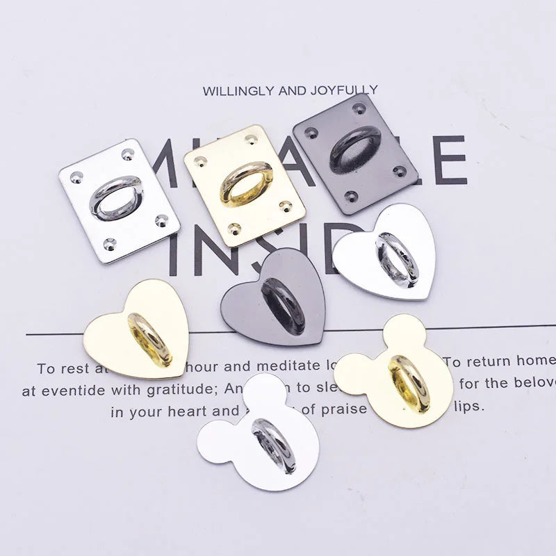 Self Adhesive Metal Heart Phone Charm Holder Mobile Phone Case Finger Ring Stand Hooks Buckle Charms Clasp Accessories