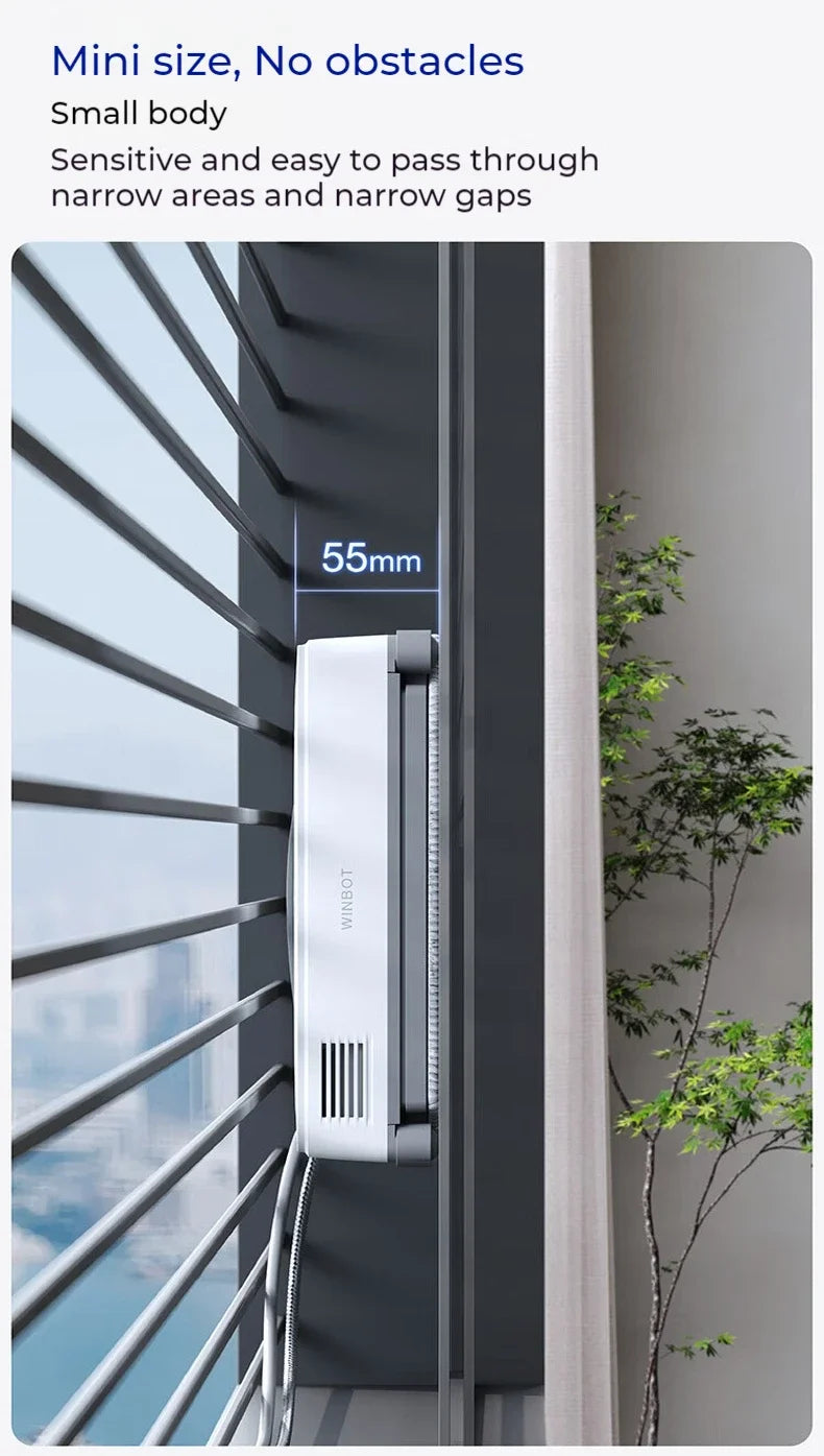 Original ECOVACS smart Robot for washing windows WINBOT AIR MINI Window Cleaning Robot 8000Pa Glass Vacuum Cleaner