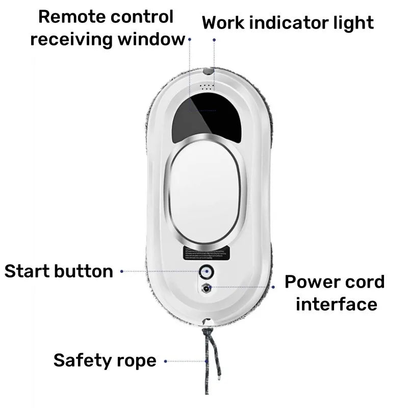 Electric window cleaning robot remote control intelligent automatic glass cleaning and wiping machine