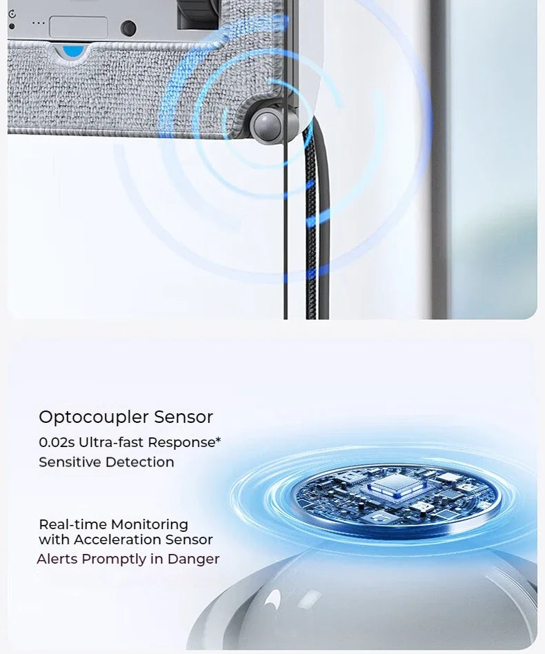 Original ECOVACS smart Robot for washing windows WINBOT AIR MINI Window Cleaning Robot 8000Pa Glass Vacuum Cleaner
