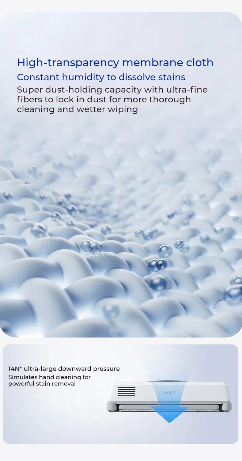 Original ECOVACS smart Robot for washing windows WINBOT AIR MINI Window Cleaning Robot 8000Pa Glass Vacuum Cleaner