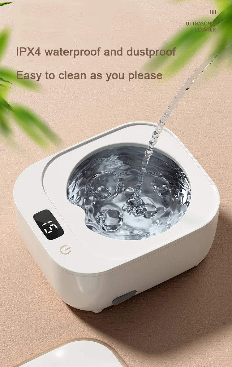 Braces Ultrasonic Cleaner Ultrasound Sonic Wave Cleaning Machine Glasses Jewelry Watch Denture Washer Bath Tank Basket 100V-240V
