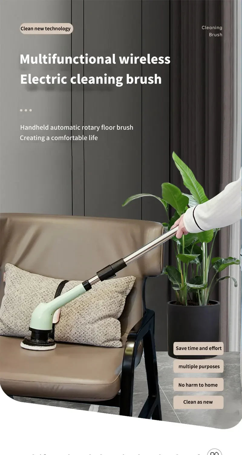 2026 new Wireless Electric Cleaning Brush Bathroom Window Kitchen Automotive Multifunctional Household Rotating Cleaning Machine