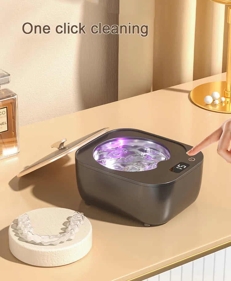 Braces Ultrasonic Cleaner Ultrasound Sonic Wave Cleaning Machine Glasses Jewelry Watch Denture Washer Bath Tank Basket 100V-240V