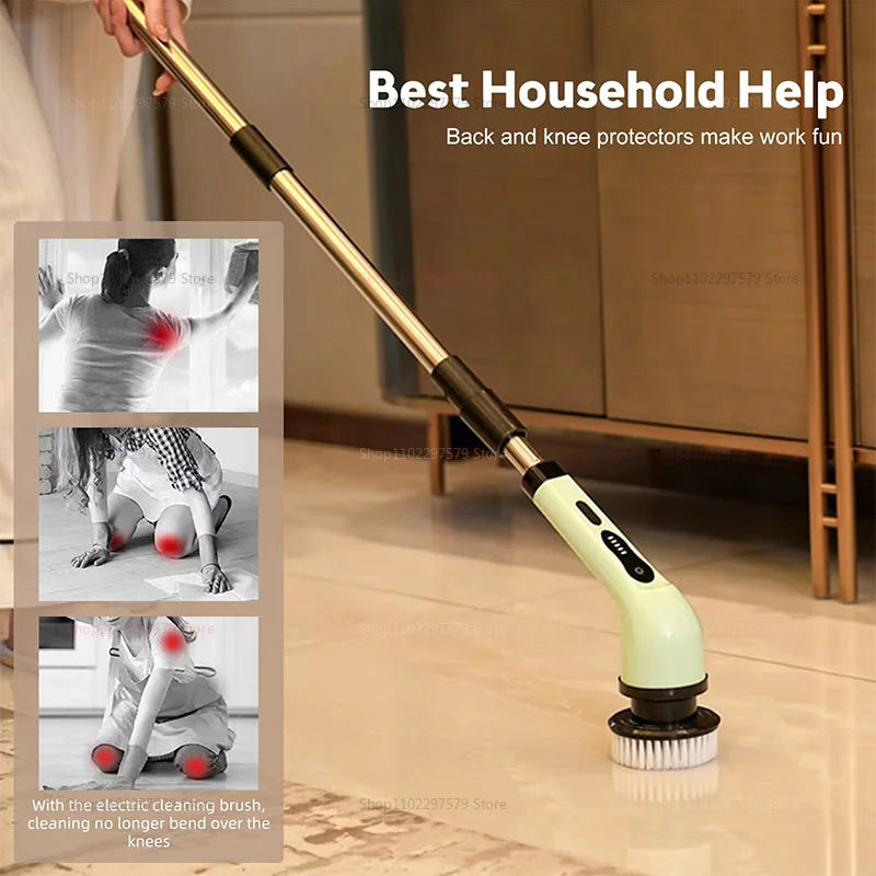 2026 new Wireless Electric Cleaning Brush Bathroom Window Kitchen Automotive Multifunctional Household Rotating Cleaning Machine