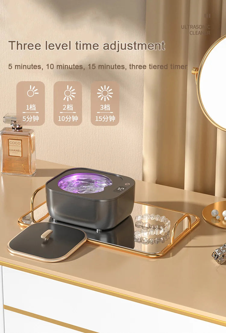 Braces Ultrasonic Cleaner Ultrasound Sonic Wave Cleaning Machine Glasses Jewelry Watch Denture Washer Bath Tank Basket 100V-240V