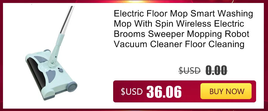 Wireless Electric Mop With Sprayer Floor Washing Mops With Self-spin To Clean Floor Handheld Smart Household Automatic Mop