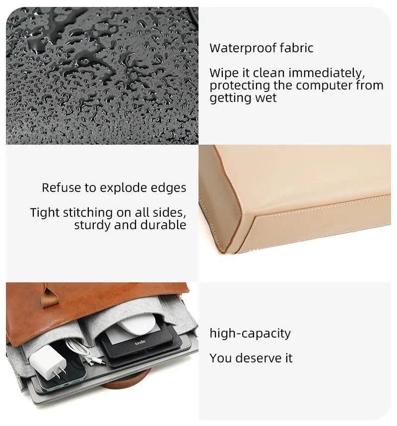 Ultra Light 14 Inch Laptop Bag Handbag For MacBook Air 13 Pro 14 Huawei MateBook 14.2 Surface Laptop Inclined Shoulder Bag
