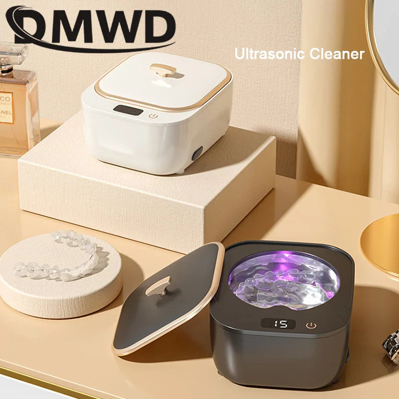 Braces Ultrasonic Cleaner Ultrasound Sonic Wave Cleaning Machine Glasses Jewelry Watch Denture Washer Bath Tank Basket 100V-240V