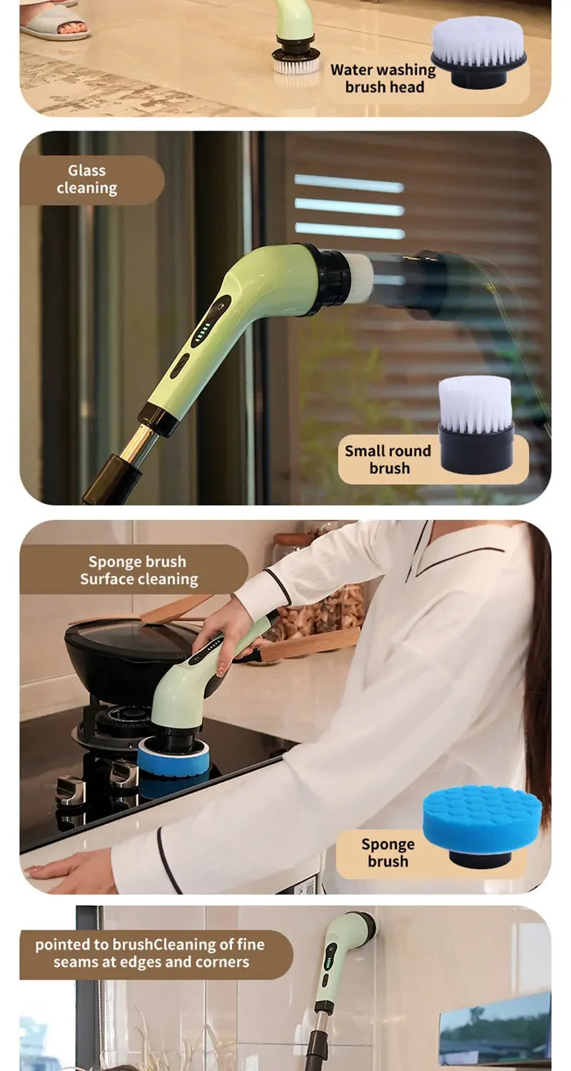 2026 new Wireless Electric Cleaning Brush Bathroom Window Kitchen Automotive Multifunctional Household Rotating Cleaning Machine