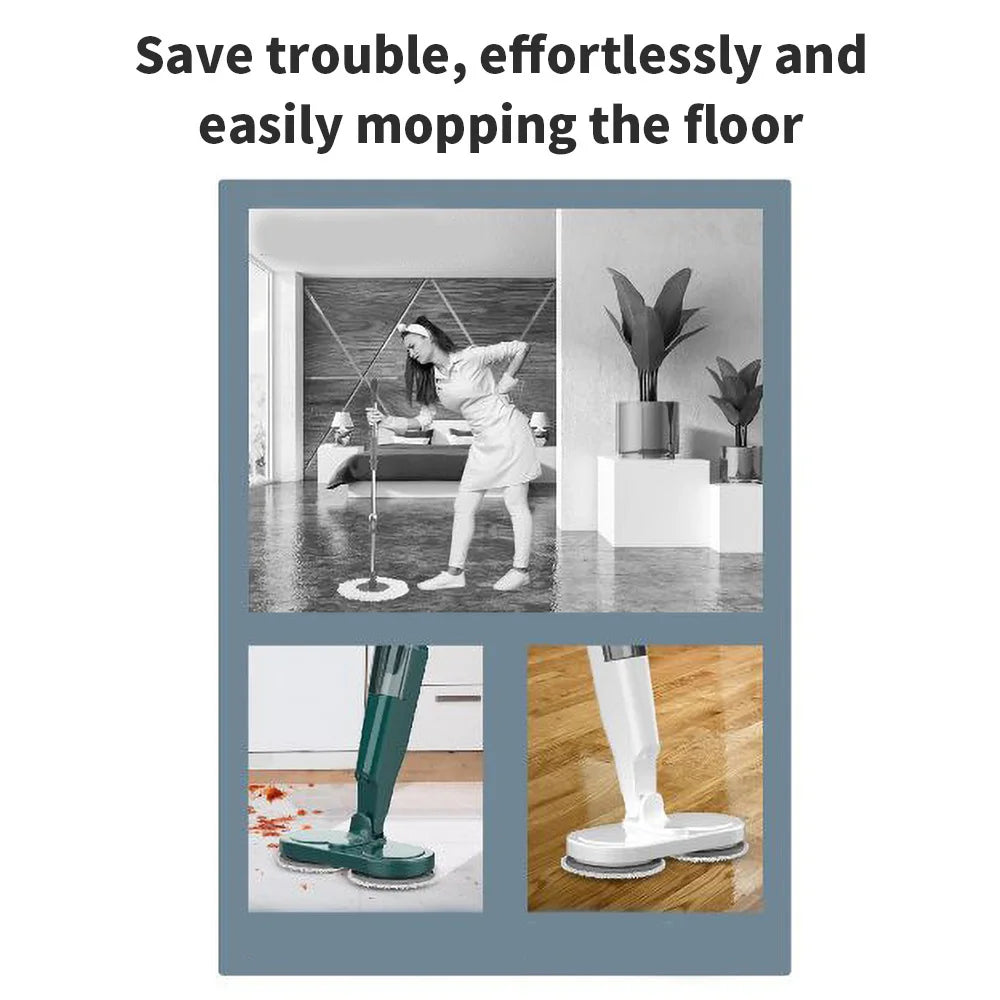 Wireless Electric Mop With Sprayer Floor Washing Mops With Self-spin To Clean Floor Handheld Smart Household Automatic Mop