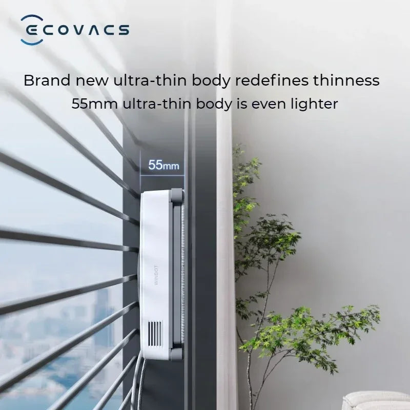 Original ECOVACS smart Robot for washing windows WINBOT AIR MINI Window Cleaning Robot 8000Pa Glass Vacuum Cleaner