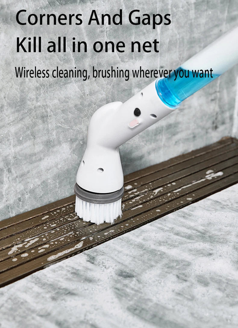 Multifunctional Electric Cleaning Brush USB Charging Bathroom Wash Brush Kitchen Cleaning Tool Household Cleaning Brush