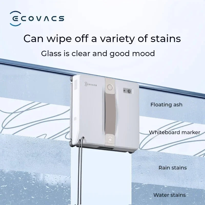 Original ECOVACS smart Robot for washing windows WINBOT AIR MINI Window Cleaning Robot 8000Pa Glass Vacuum Cleaner