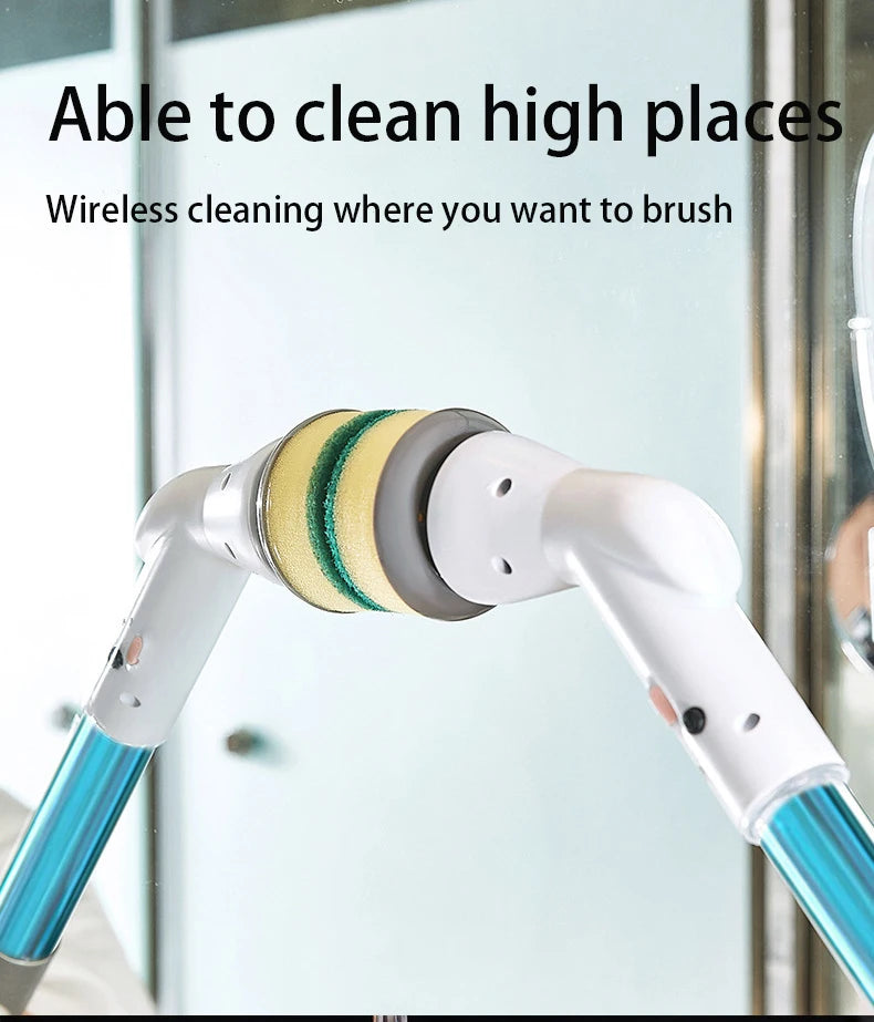 Multifunctional Electric Cleaning Brush USB Charging Bathroom Wash Brush Kitchen Cleaning Tool Household Cleaning Brush