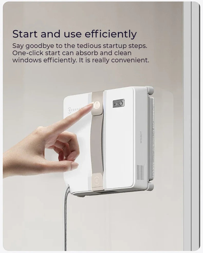 Original ECOVACS smart Robot for washing windows WINBOT AIR MINI Window Cleaning Robot 8000Pa Glass Vacuum Cleaner