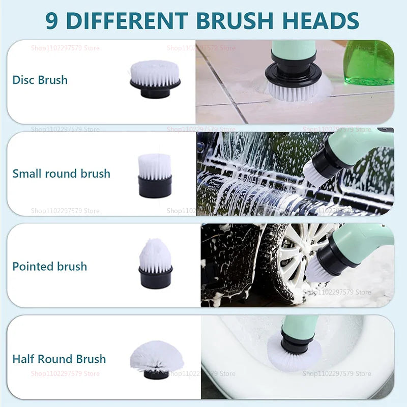 2026 new Wireless Electric Cleaning Brush Bathroom Window Kitchen Automotive Multifunctional Household Rotating Cleaning Machine
