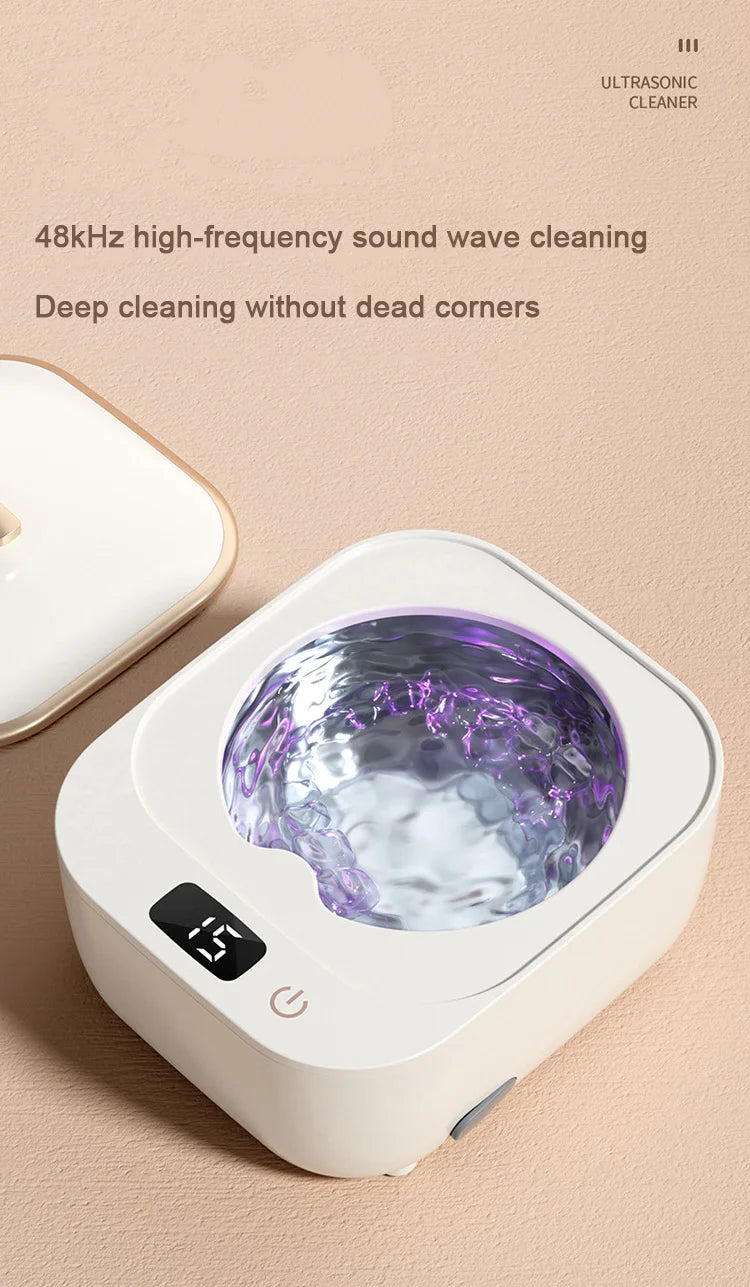 Braces Ultrasonic Cleaner Ultrasound Sonic Wave Cleaning Machine Glasses Jewelry Watch Denture Washer Bath Tank Basket 100V-240V